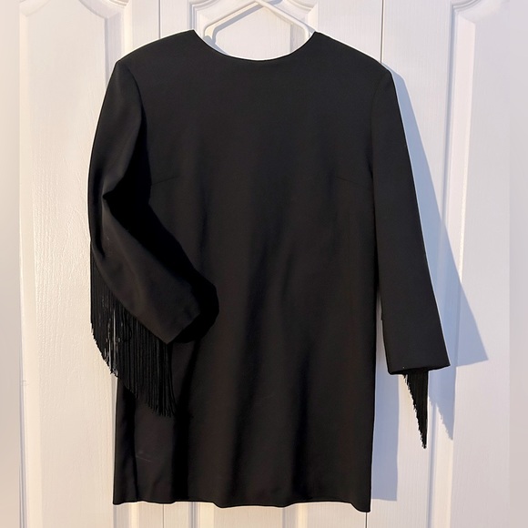 ✨NWT | Zara | Fringed Long sleeves Mini Dress - Picture 5 of 5